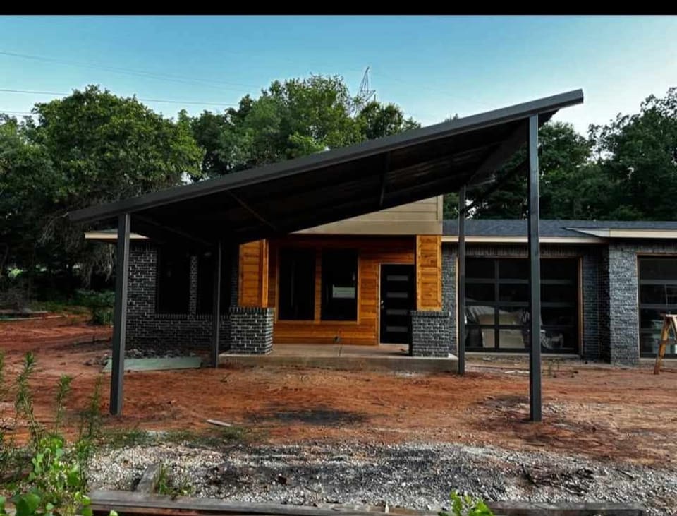 Metal carport installation by Creative Hand Solutions in Oklahoma City